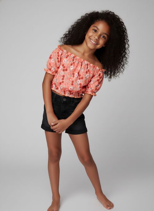 Blusa inf4/8nas rot cereja 37733-1 coral