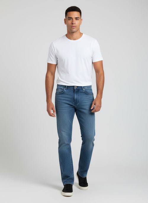 Calça Jeans Masculina Azul Médio
