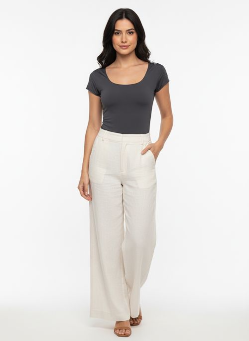 Body Feminino Cinza Grafite