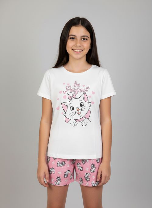 Pijama Curto Juvenil Menina Rosa Marie Be Perfect