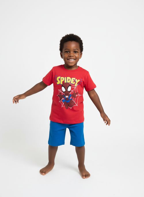 Camiseta Infantil Menino Vermelha Homem-Aranha Spidey