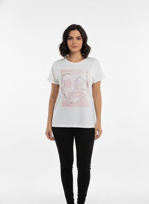 Blusa fem promo fcil332 m/c est loc off off white