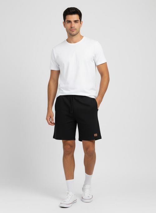 Short Moletinho Masculino Preto