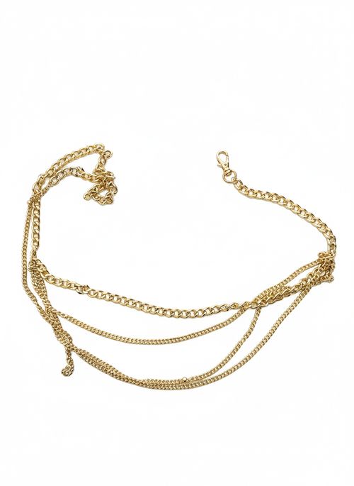 Cinto de Correntes Feminino Dourado