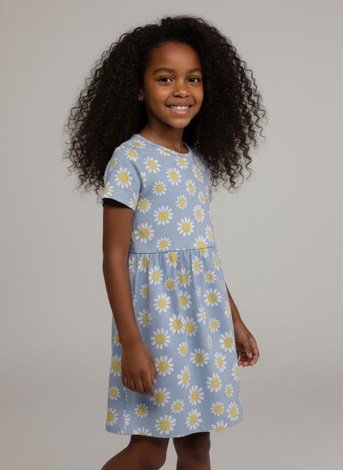 Vest inf4/8nas rot margarida azul azul claro