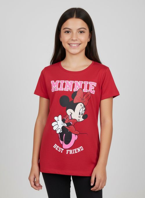 Blusa inf10/16nas minnie vermelho vermelho claro