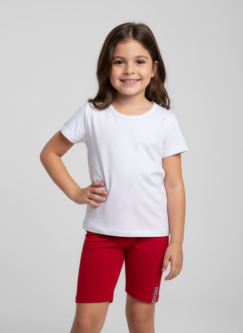 Ciclista inf4/8nas liso ver 037600-4 vermelho claro