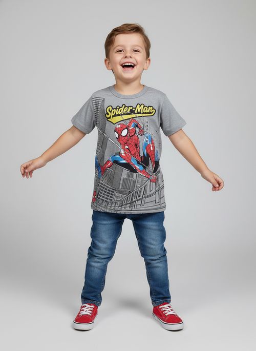 Camiseta m/c inf 4/10 nos spider azul me azul medio