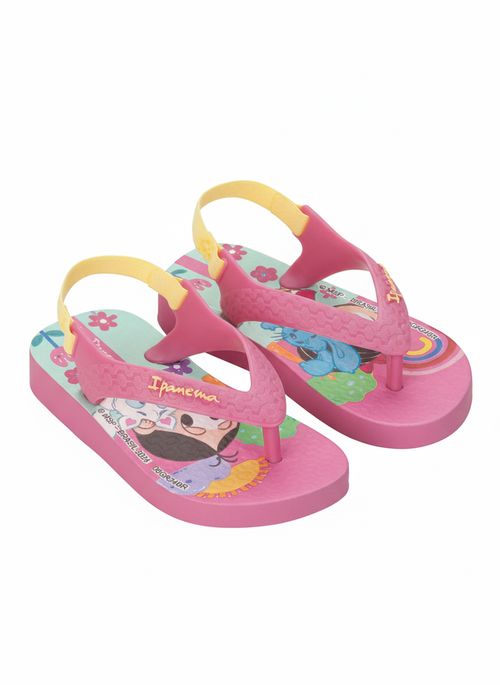 Chinelo 26791  turma da monica rosa rosa