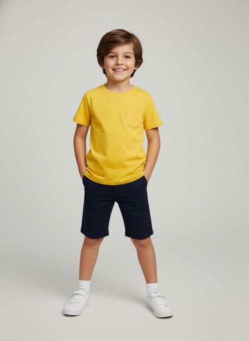 Bottom tec bermuda/shorts 4/8 nos 25291 jeans azul escuro