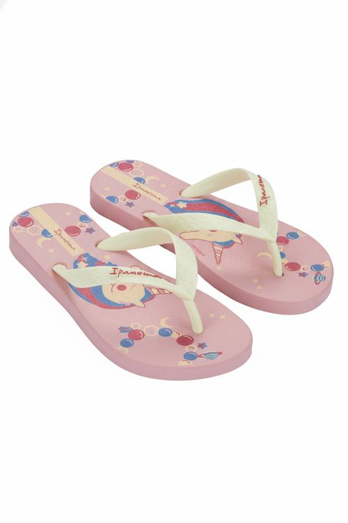 Chinelo Infantil Menina Rosa Unicórnio