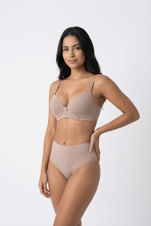 Sutiã Feminino Bege Liso