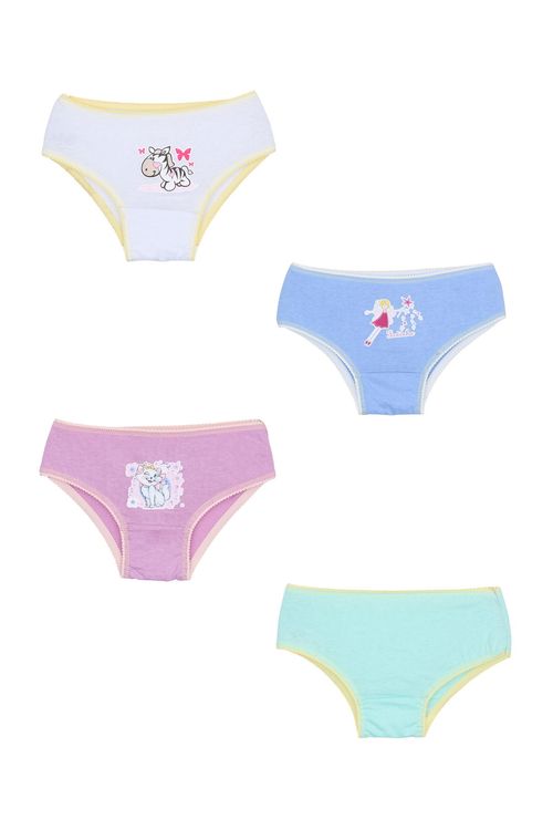 Calcinhas Infantil Menina Cores Vibrantes Estampas Sortidas