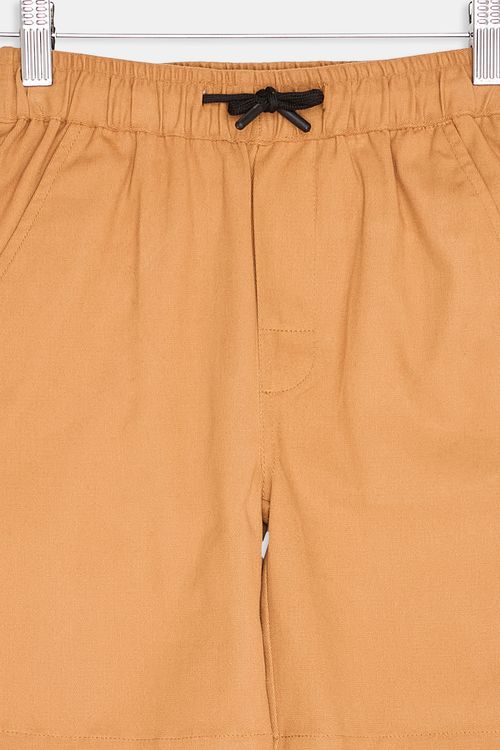 Bermuda Infantil Caedu Sarja Menino Bege Tam 4-10