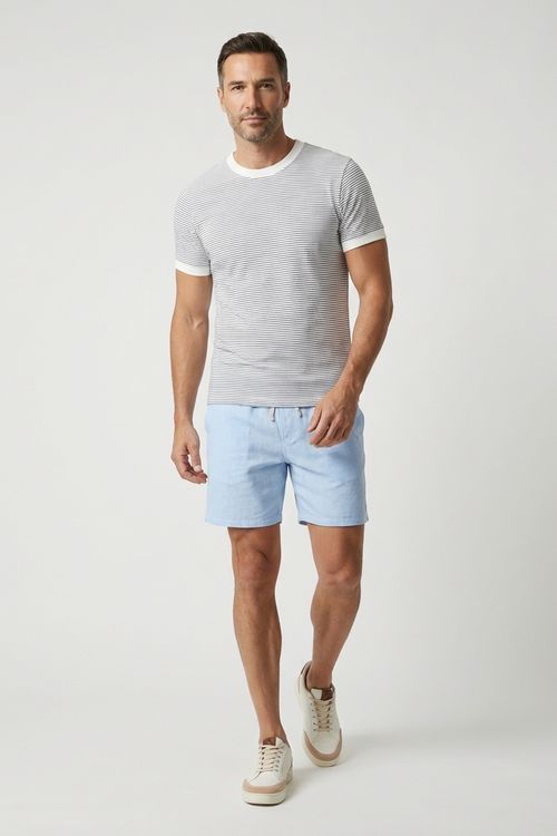 Shorts Masculino Azul Claro Liso