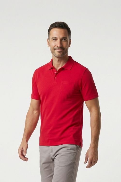 Polo Masculina Vermelho Médio