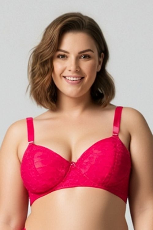 Sutiã Feminino Vermelho Médio