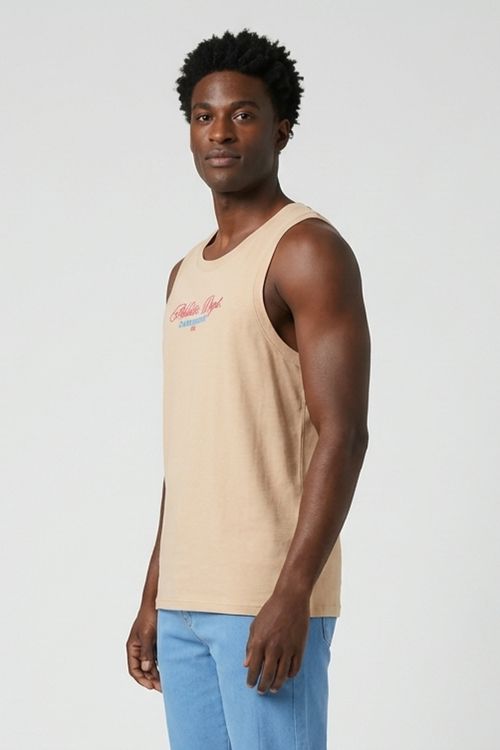 Regata masculino bege médio Super Silk Athletic