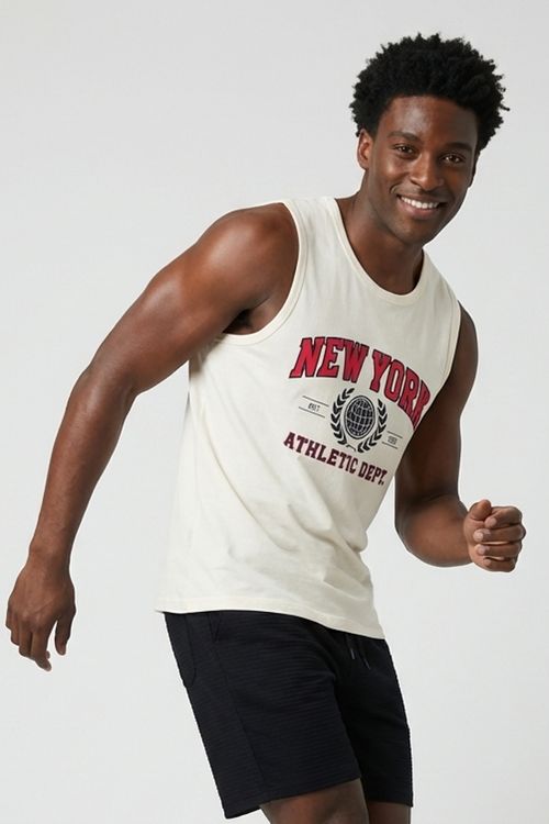 Regata Masculina Branco Trendy