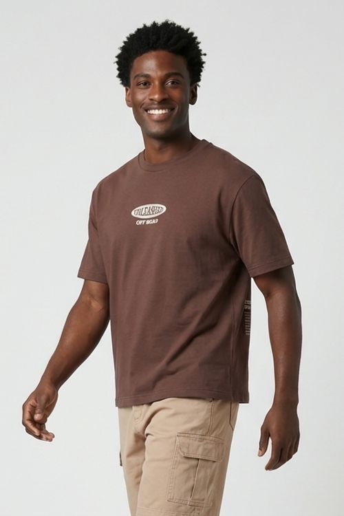 Camiseta Masculina Marrom Escuro Silk