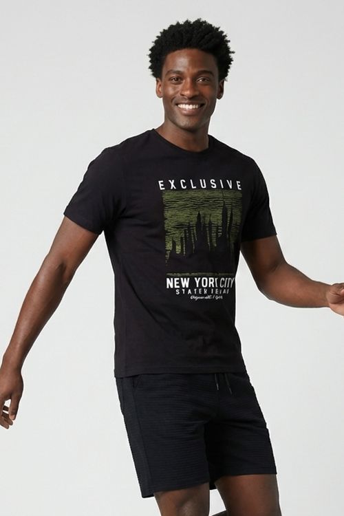 Camiseta Masculina Preto Super MC NYC