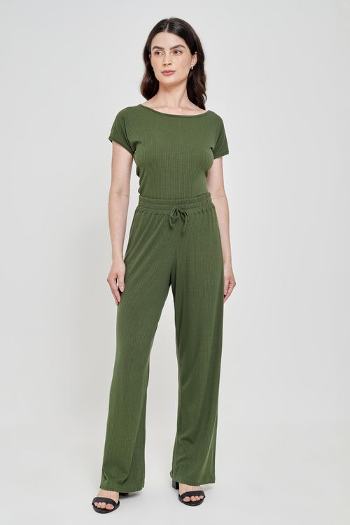 Calça Feminina Caedu Ribana Verde Escuro - Conforto e Estilo