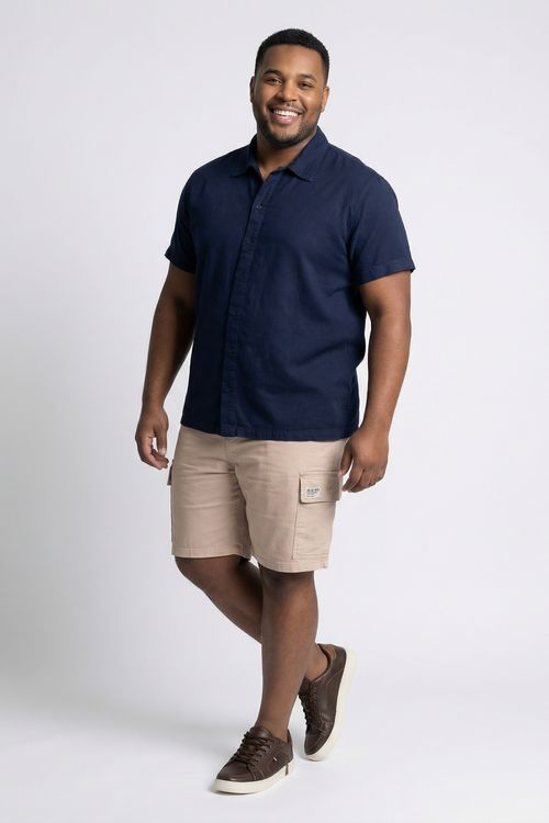 Bermuda Cargo Masculina Cáqui Bege