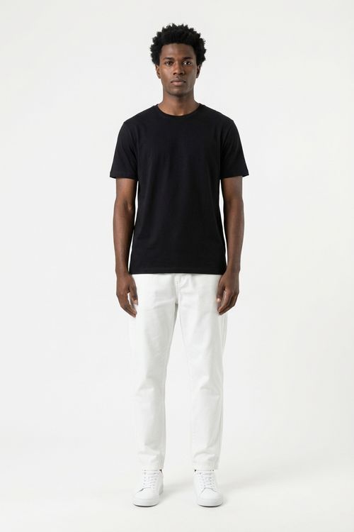 Calça Masculina Off-White Reta Alfaiataria