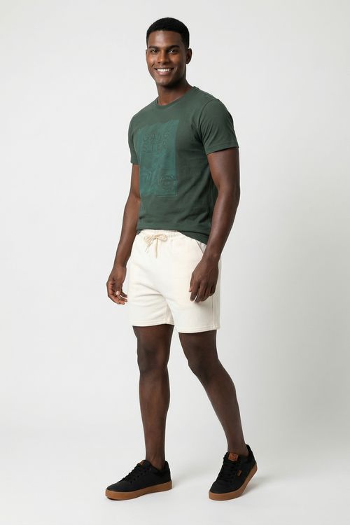 Bermuda Masculina Off White