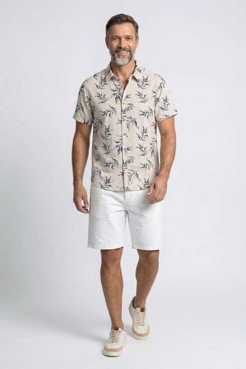 Bermuda Masculina Off-White