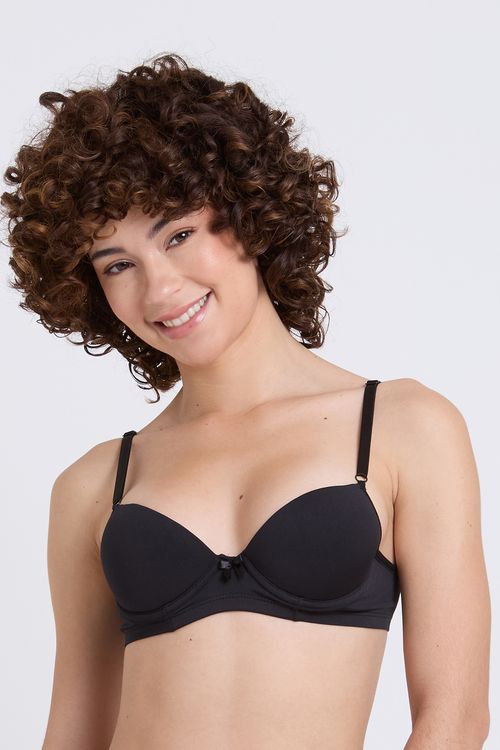 Sutiã Feminino Preto Liso