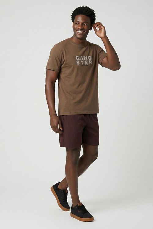 Shorts Masculino Marrom Escuro Surf Trendy