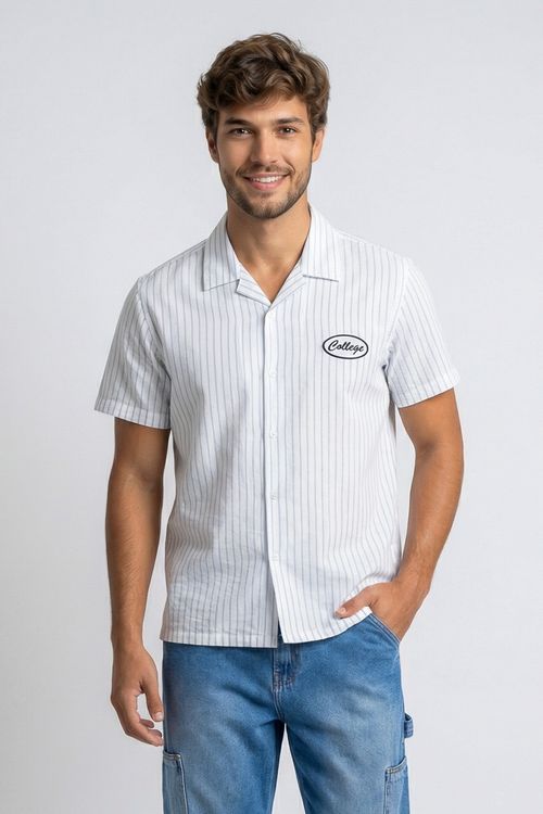 Camisa Masculina Listrada College