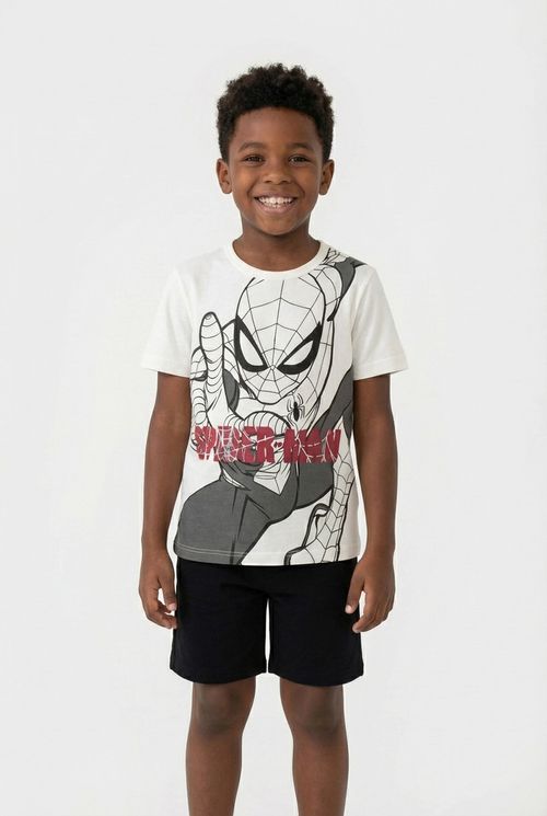 Camiseta Infantil Menino Off-White Spider-Man