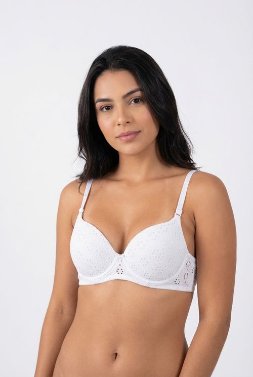 Sutiã Feminino Branco Laise Delicado