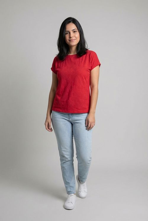 Blusa Feminina Vermelha Laise