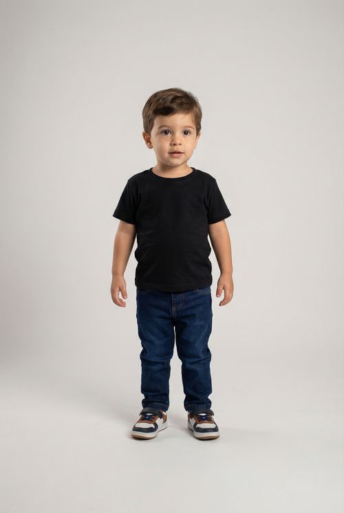 Calça Jeans Skinny Infantil Azul Escuro
