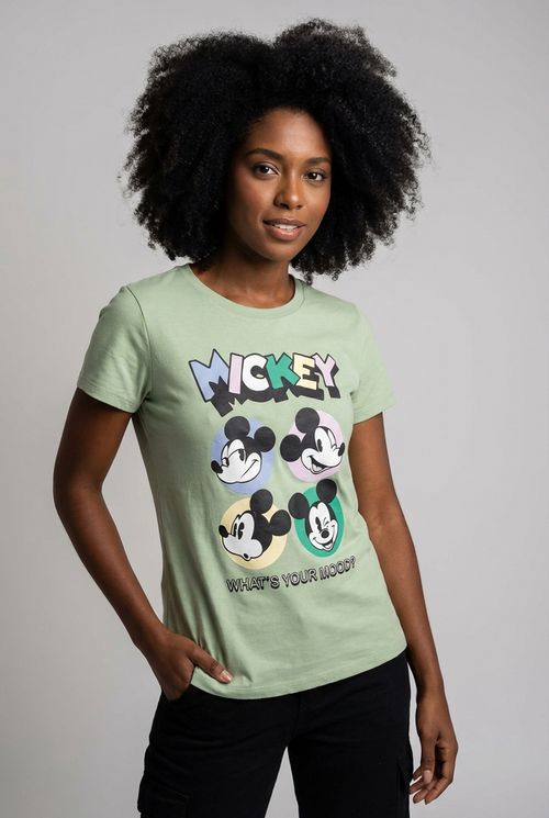 Blusa Feminina Verde Menta Mickey Moods