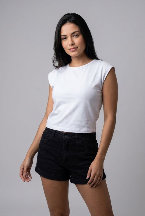 Blusa Feminina Muscle Tee Branca