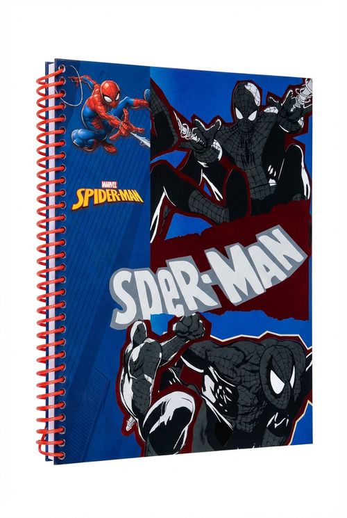 Caderno Infantil Menino Vermelho Homem-Aranha Duelo de Estilos