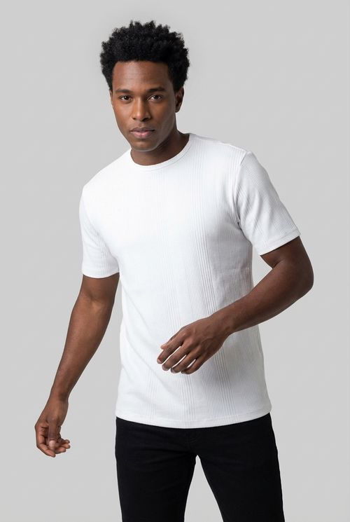 Camiseta Masculina Off White Canelada