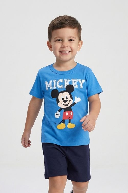 Conj inf1/3nos promo mickey baby itr240 azul claro