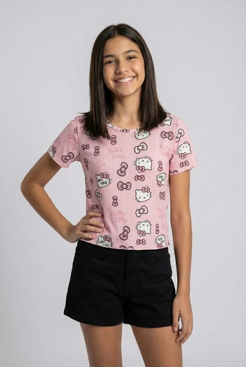 Blusa inf10/16nas hello ki rosa 037910-5 rosa