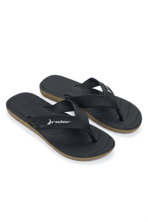 Chinelo Masculino Preto e Bege Rider Pulse