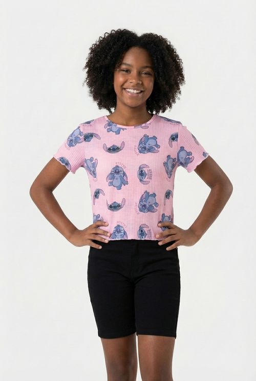 Blusa inf10/16nas stitch rosa 037910-1 rosa