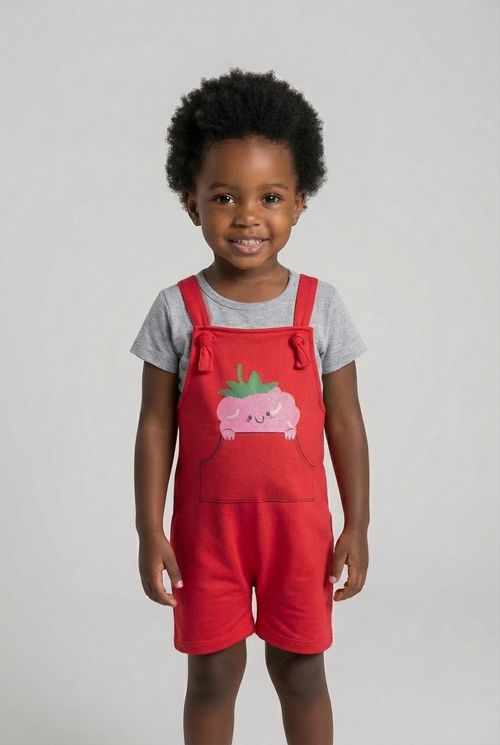 Jardineira moletinho verm iar036 vermelho medio