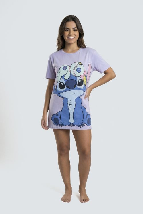 Ling noite ldl005 camisola over stitch lilas