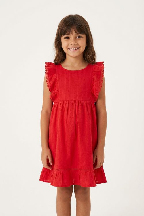 Inf 4/8nas vestidoibv083 verm com renda vermelho medio