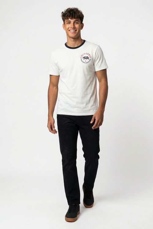 Calca masc conte slim 216713 jns black jeans preto