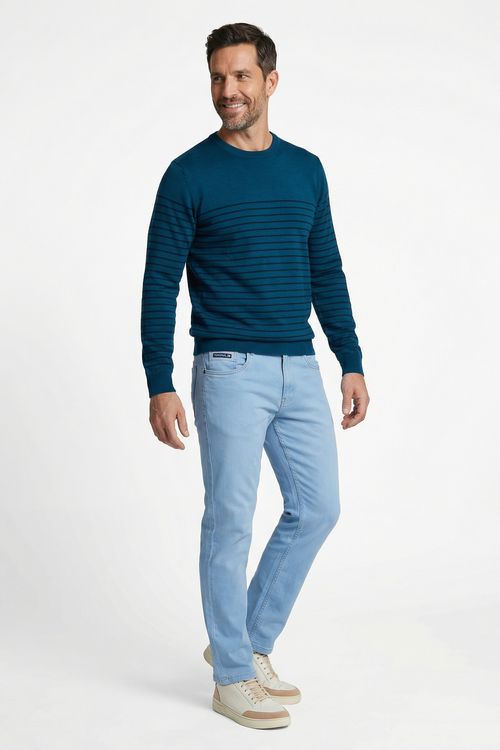 Calca masc progr1 slim jns cl jeans claro